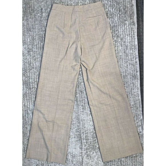 Etcetera~ Classy Lightweight Tan Linen Blend Pants w Button Accents Size 2 ~YaY! - Picture 3 of 12
